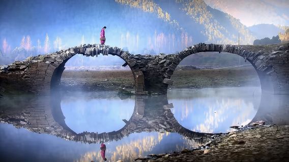 Private Tour: Moon Bay + Shangtan Village + Three-Eye Bridge + Hongguan + Chaguan + Xianggao Ancient City 1-day Tour