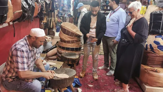 Tour della città al tramonto: souk e medina con calesse di notte