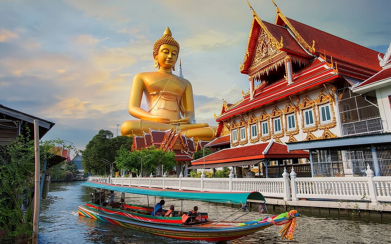 1-day tour to Wat Paknam Phasi Charoen in Bangkok, Thailand