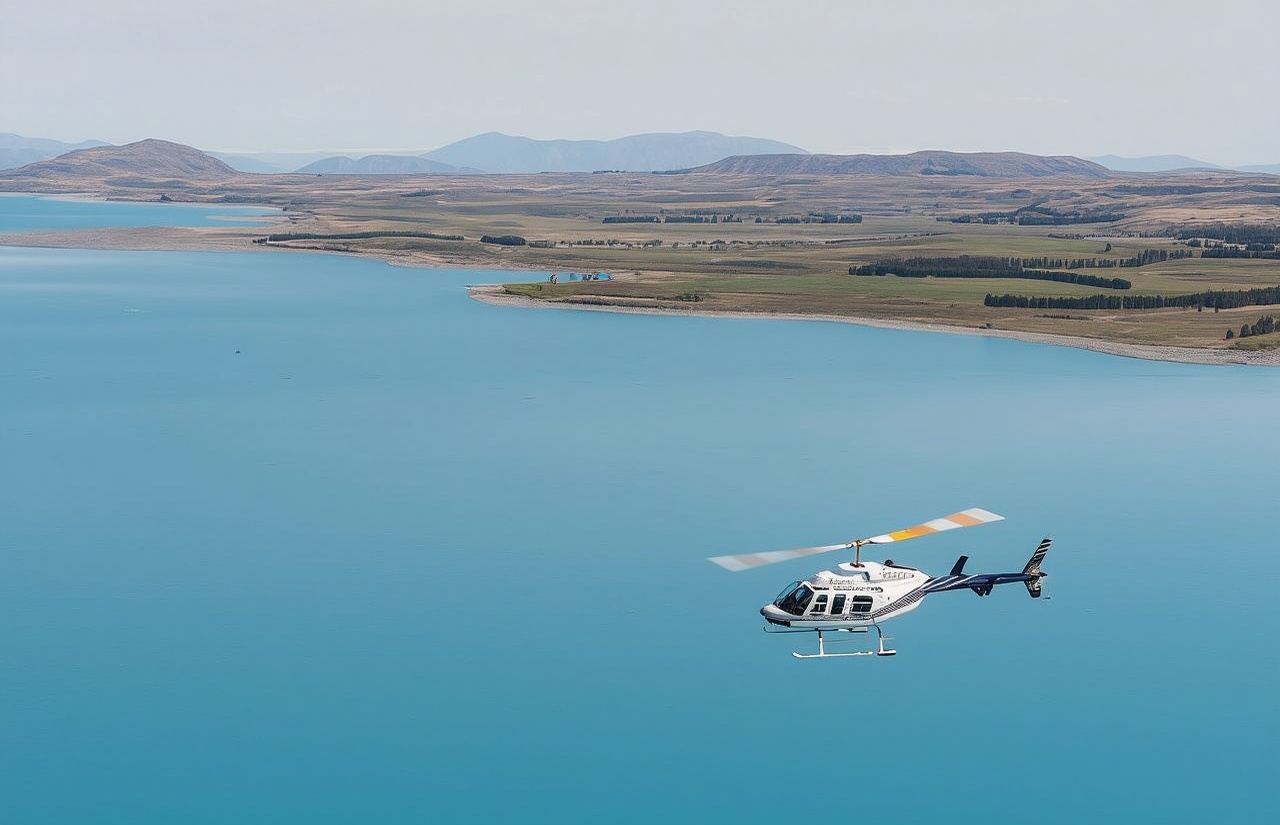 Tour in elicottero del Lago Tekapo (esplorazione della regione di Mackenzie, Lago Tekapo, Monte Cook, Alpi, Ghiacciaio Franz Josef e Ghiacciaio Fox)