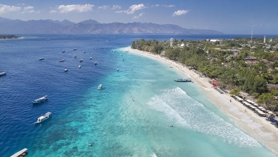 perjalanan satu hari ke Lombok dan Kepulauan Gili, Indonesia (termasuk wisata antar pulau dan snorkeling).