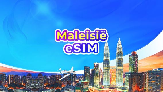 Maleisië 5G eSIM| Dagbundels / Datapakketten | 1-30 dagen | Per 24 uur berekend | QR-code
