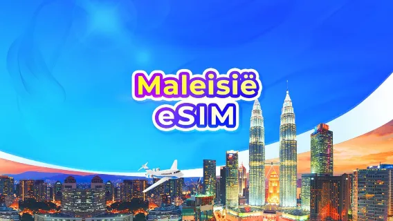 Maleisië 5G eSIM | Dagtarief / Totaal data | 1-30 dagen | 24-uurs facturering | QR-code