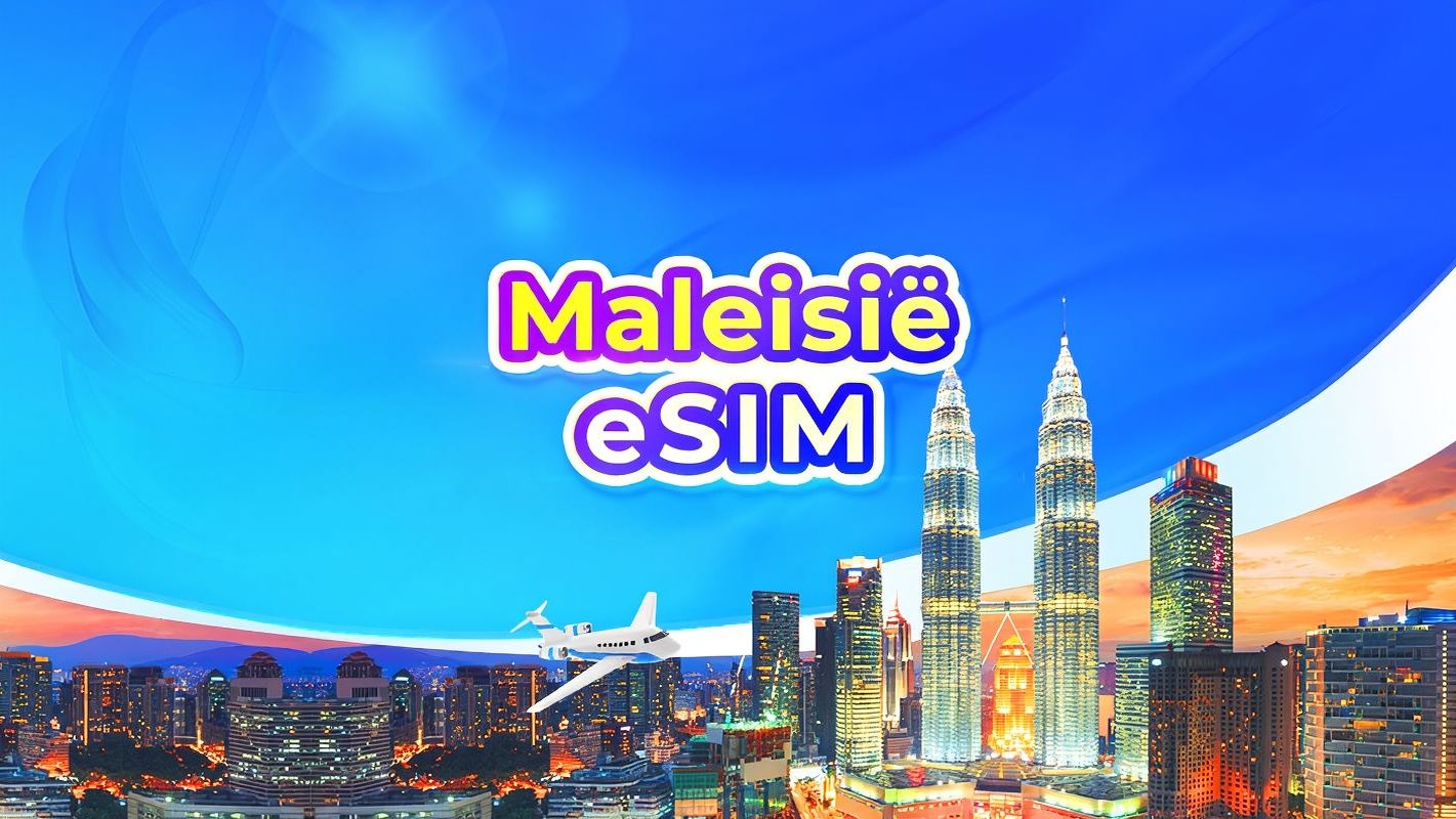 Maleisië 5G eSIM| Dagbundels / Datapakketten | 1-30 dagen | Per 24 uur berekend | QR-code