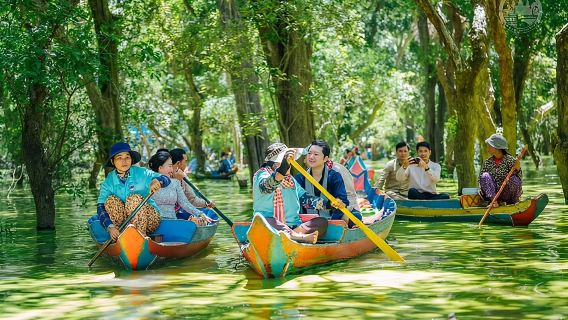 Tour di Tonle Sap, villaggio galleggiante, Kompong Phluk
