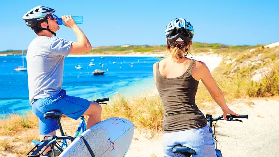 Perth Rottnest Island Ferry Boat Ticket[one-way/ Round-trip/Multiple Schedules Available + Perth City/Fremantle Departure + Air-conditioned bus on the Island/Bicycles Available for Purchase]