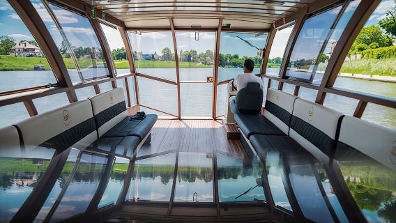 Krakow sightseeing catamaran cruise on the Vistula River