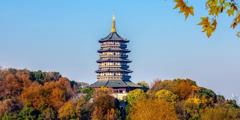 上午半日:杭州雷峯塔+西湖遊船+三潭印月+導遊講解+18人團