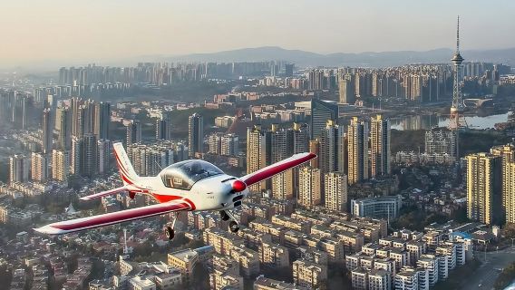 【湖南株洲固定翼飛行】湖南株洲山河通航固定翼飛行預培訓/機長一帶一講解（可操縱體驗）