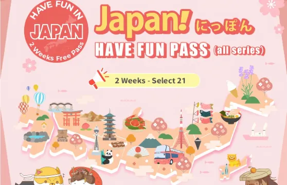 日本樂享周遊券 2 Week Free Pass（全系列21設施）