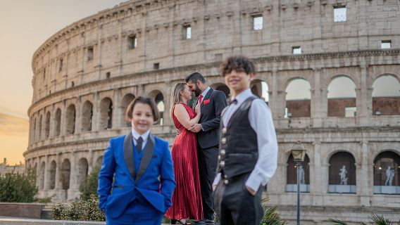 Personalized Photoshoot Outside the Colosseum