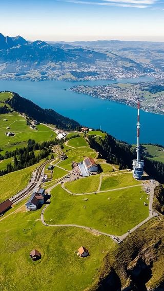 Switzerland Rigi + Lucerne day tour|Includes Cable Car + Cogwheel Train + Lake Lucerne Cruise