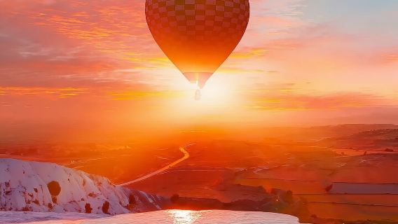 Dari Antalya Pamukkale, Penerbangan Balon Udara Panas dengan Makan Siang