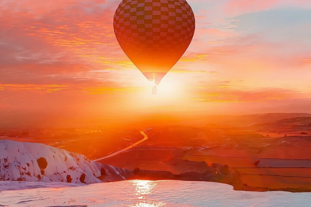 Heißluftballonfahrt mit Mittagessen ab Antalya nach Pamukkale