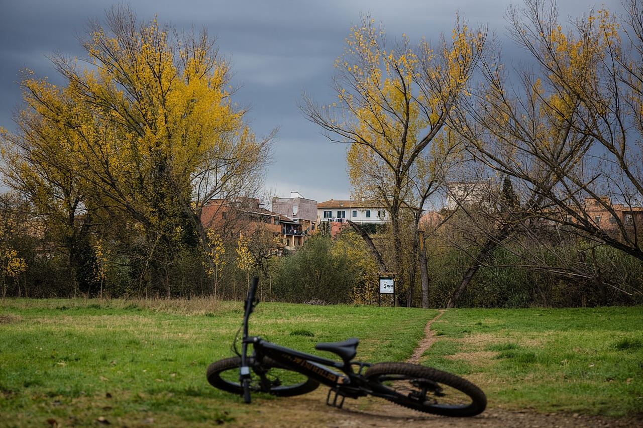 Nomentanobrug en Tuinstad: e-biken in het Aniene-rivierreservaat