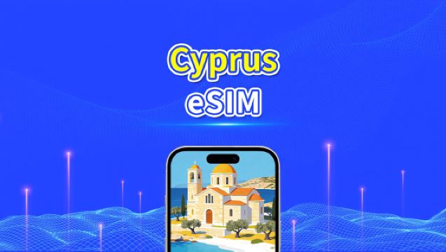 Cyprus eSIM | 5G/4G | High-speed data | 24 hours | 1-30 days | QR code