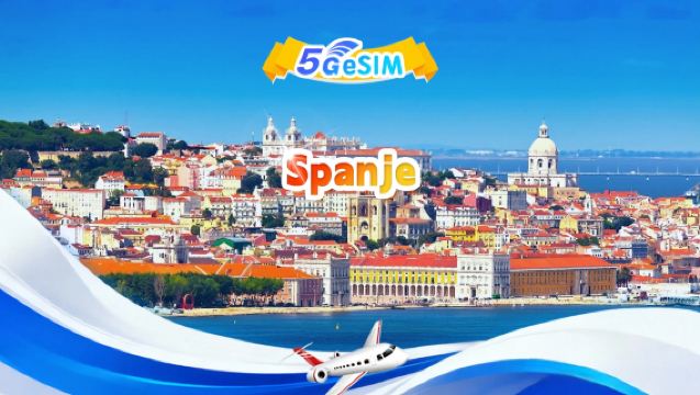 Spanje 5G eSIM | Dagbundel/Totaal bundel | 500MB/dag - Totaal 100GB | 1-60 dagen | 24-uurs systeem | QR-code