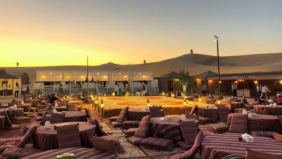 Safari dans le désert de Dubaï l'après-midi et dîner barbecue