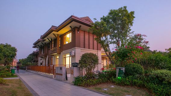 Villa Mata Air Panas Berdiri Sendiri 9 Bilik di Taman Daguan Gunung Nankun - Bilik Snooker + KTV + Peralatan Barbeku + Mahjong + Air Panas