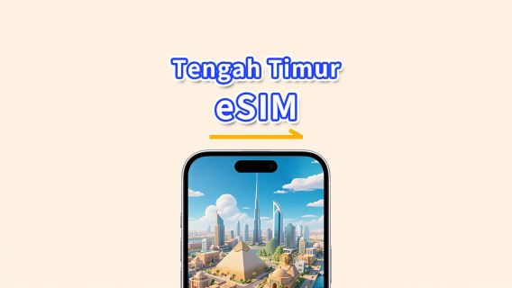 Beberapa negara di Timur Tengah eSIM | 5G/4G | Data kelajuan tinggi | 24 jam | 1-30 hari | Kod QR