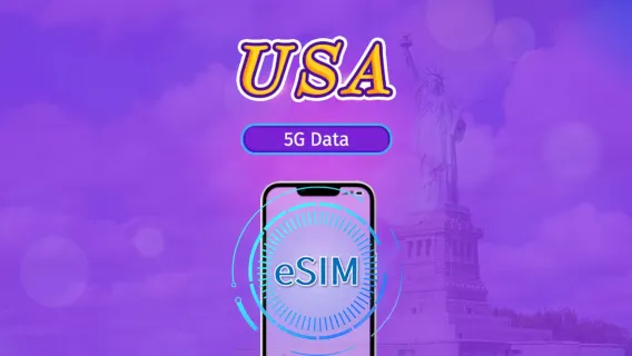USA 5G eSIM | Supports popular apps like TikTok & Google Maps | Daily/Data packages | 1-30 days | Billed per 24 hours | QR code