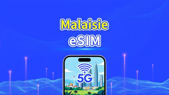 eSIM Malaisie | 5G/4G | Forfait données quotidien/total | 1–30 jours | Facturation par jour calendaire | Code QR