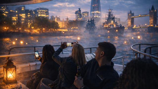 Geister-, Ghule- und Galgen-Tour: Geführte Tour mit Bootsfahrt