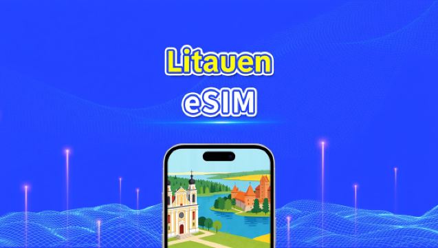 Litauen eSIM | Højhastighedsdata | 5G/4G | Daglig pakke/datapakke | 24 timer | 1-30 dage | QR-kode