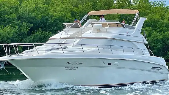 Cancun Yacht Tour - SEARAY YACHT 46 FT GREAT FOR SUNSET 15 PEOPLE MAX 25P9