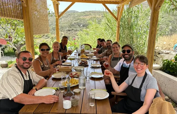 納克索斯佩里沃利農場體驗及柴火烹飪課程