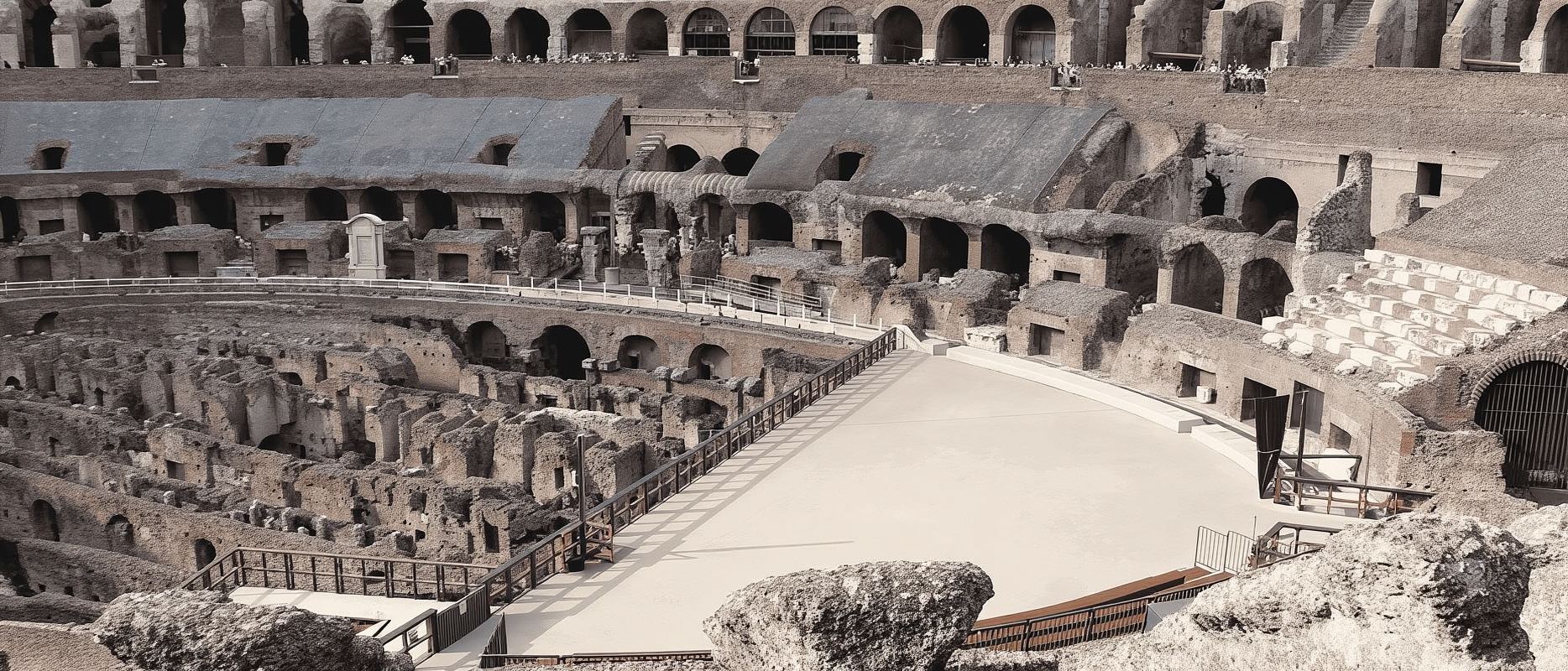 Roma: accesso al piano dei gladiatori del Colosseo e tour del Foro Romano