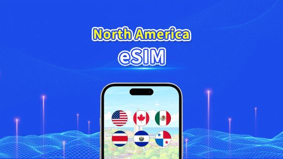 북미 eSIM | 5G/4G | 일일/총 데이터 패키지 | 1–30일 | 24시간 과금 | QR 코드