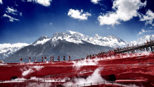 Janji temu dengan gunung salji, mabuk dengan lembah bulan biru, nikmati Impresi Lijiang dalam pelancongan sehari