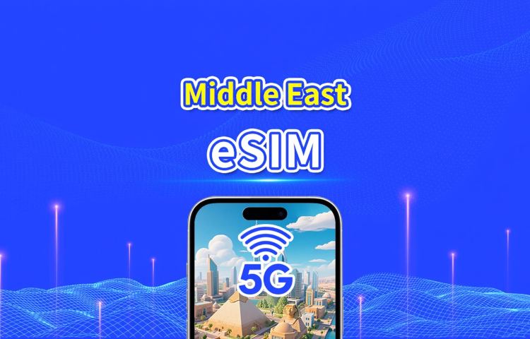 Middle East eSIM | Includes UAE / Saudi Arabia / Qatar / Bahrain / Kuwait / Egypt, etc. | 1–30 days | 24-Hour Billing | QR Code