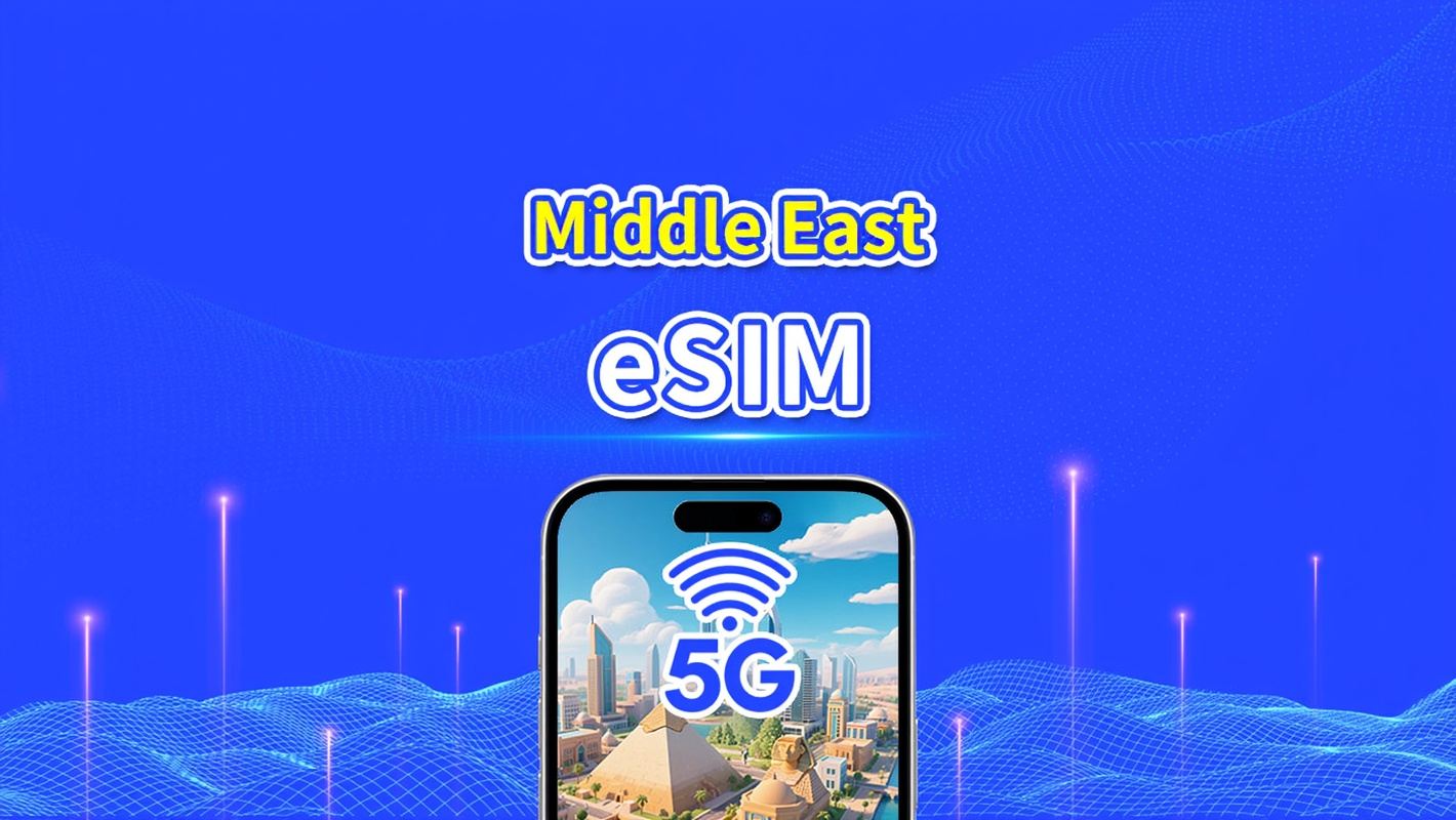 Middle East eSIM | Includes UAE / Saudi Arabia / Qatar / Bahrain / Kuwait / Egypt, etc. | 1–30 days | 24-Hour Billing | QR Code