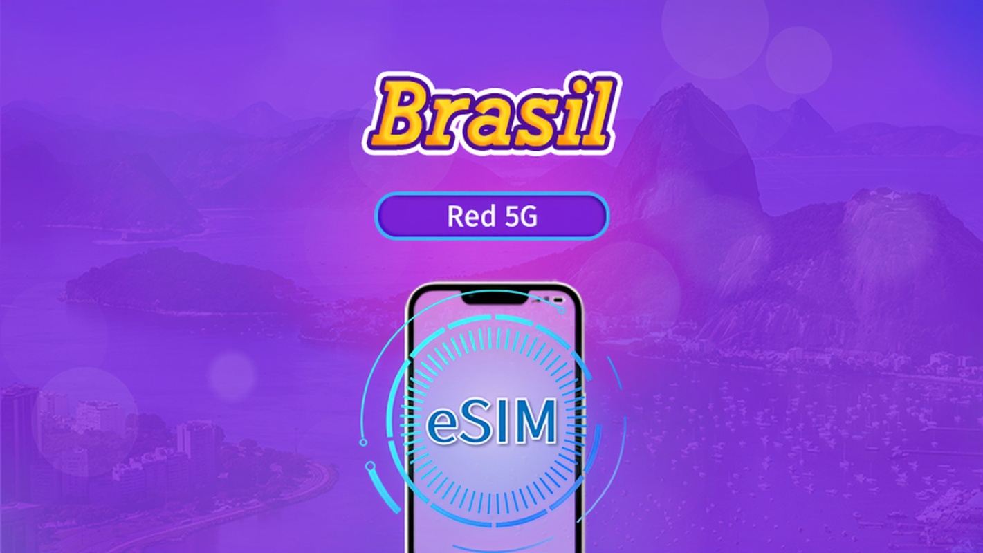 Brasil | eSIM 5G/4G | Pase diario/Plan Completo | Facturación cada 24 horas | 1-30 días | Código QR