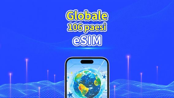eSIM di 106 paesi in tutto il mondo | 4G/5G | rete ad alta velocità | Pacchetto dati giornaliero/totale | Fatturazione 24 ore | 1-30 giorni | codice QR
