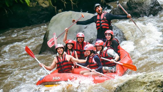 Rafting en eaux vives sur la rivière Ayung à Bali, Ubud