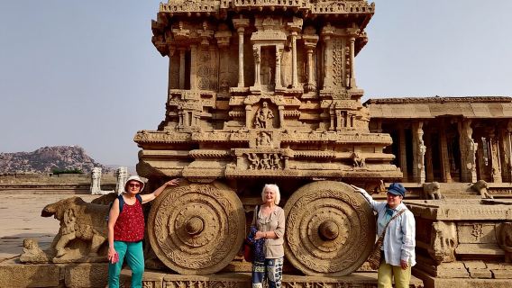 1 day private tour of Hampi world heritage site in car with professional guide 