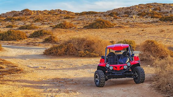 Pengalaman pagi hari dengan kereta dune di Sahara Hurghada