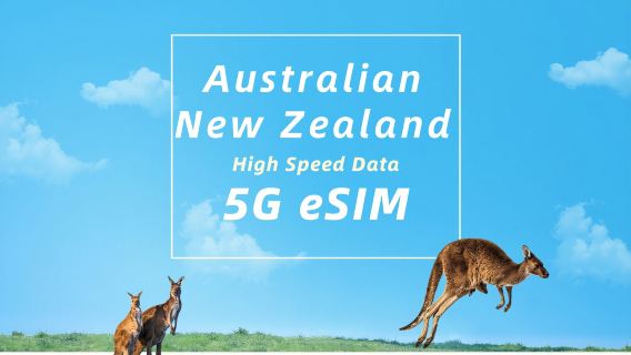 Australia and New Zealand (Australia-Telstra/New Zealand-Spark) | 5G eSIM | High-speed data | Total traffic package | Natural day | Quick installation | QR code
