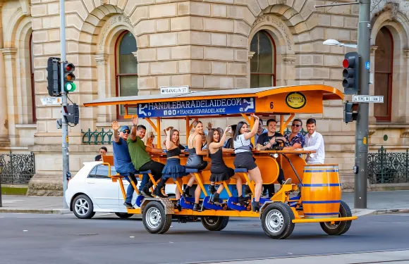 【單車酒吧城市觀光之旅】澳洲澳大利亞HandleBar－邊食邊觀光小食啤酒