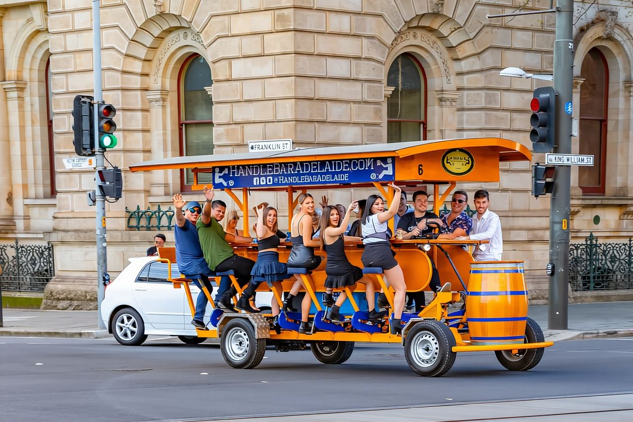 HandleBar Bike Bar City Sightseeing Tour in Australia - Enjoy Snacks and Beer While You Ride