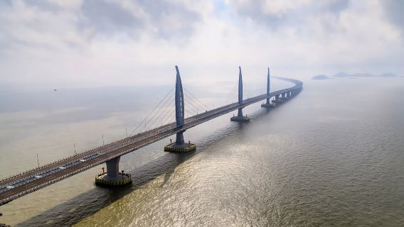 廣東珠海九洲機場直升機飛行體驗【俯瞰港珠澳大橋/日月貝/唐家灣/情侶路】