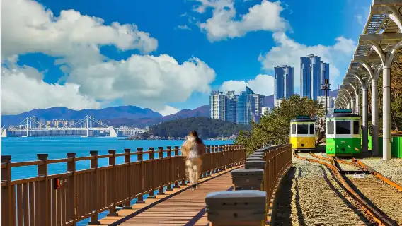 韓國釜山青沙浦+海雲台海水浴場+白淺灘文化村+甘川文化村&