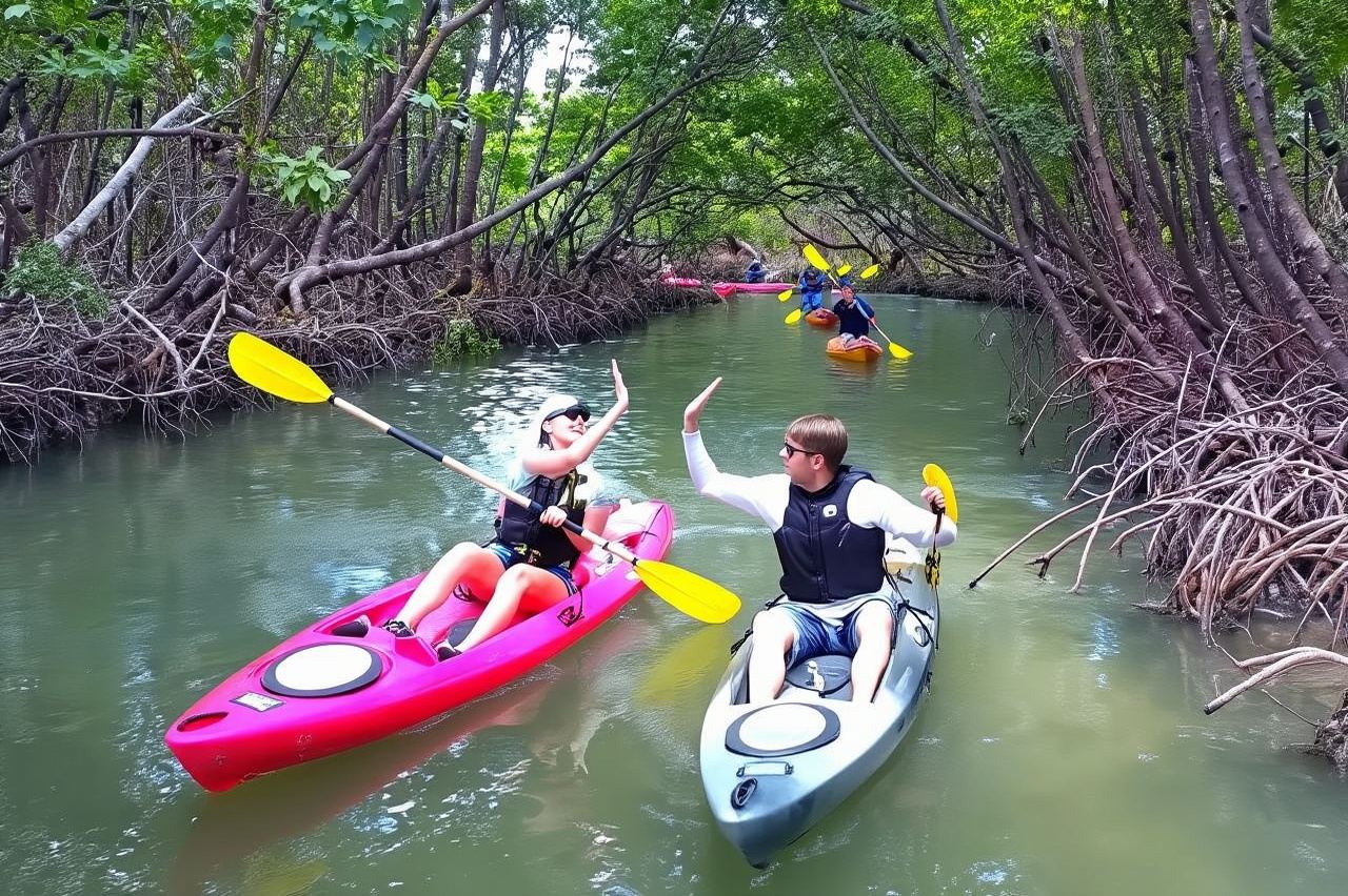 Zanzibar: kajaktocht in mangrovebos en bezoek aan Paje Beach