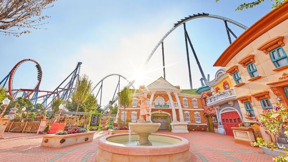 From Barcelona: PortAventura Theme Park Ticket & Transfer