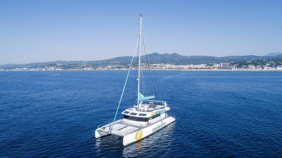 Malaga: Catamaran Sailing Cruise with Swimming & Optional DJ
