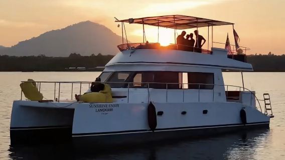 仙本那海釣日落夕陽巡航半日遊丨雙體遊艇丨下午茶丨日落美景