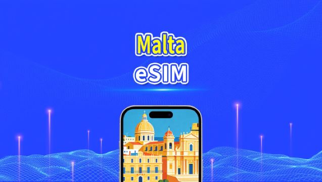 Malta eSIM | 5G/4G | Highspeed-Daten | 24 Stunden | 1-30 Tage | QR-Code